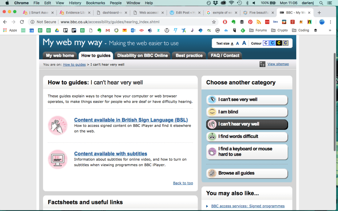 bbc website hearing help